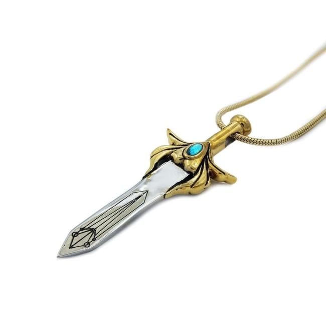 She-Ra Sword Pendant angled pointing to the left on a white background
