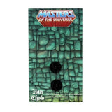 back of the Skeletor enamel pin on an officially licensed pin card