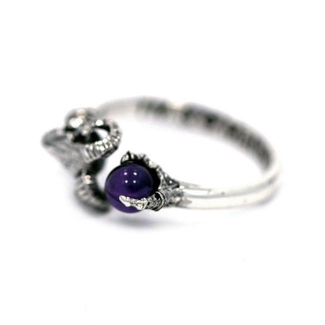 right of the Skeletor havoc Ring in silver from the masters of the universe jewelry collection