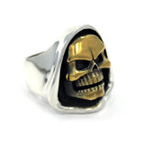 right side of the Skeletor Ring from the masters of the universe jewelry collection