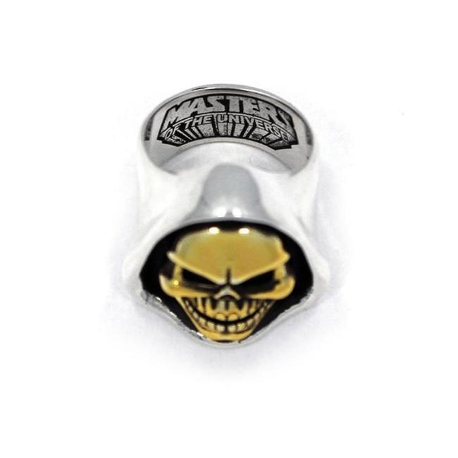 arial view of the Skeletor Ring from the masters of the universe jewelry collection