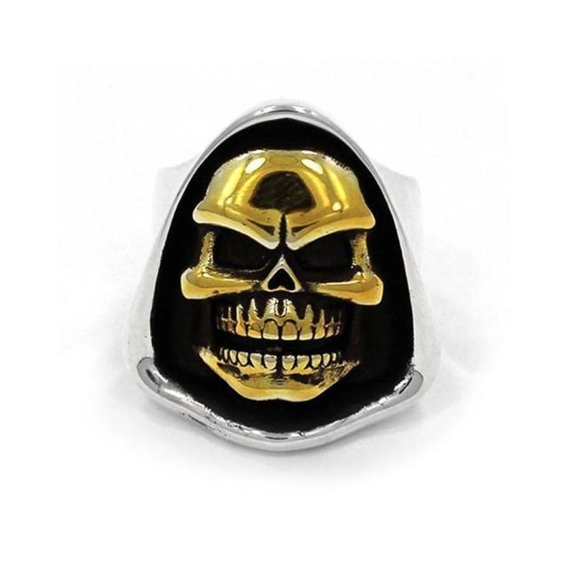 front of the Skeletor Ring from the masters of the universe collection