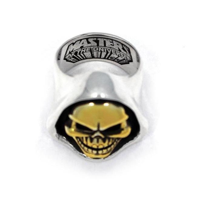 arial shot of the Skeletor Ring from the masters of the universe collection