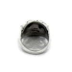back of the Skull Ring in silver from the han cholo fantasy collection