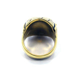 back of the Skull Ring in gold from the han cholo fantasy collection