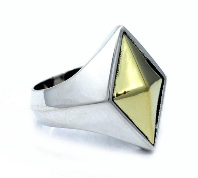 left side of the space god ring in 2 tone from the han cholo fantasy collection