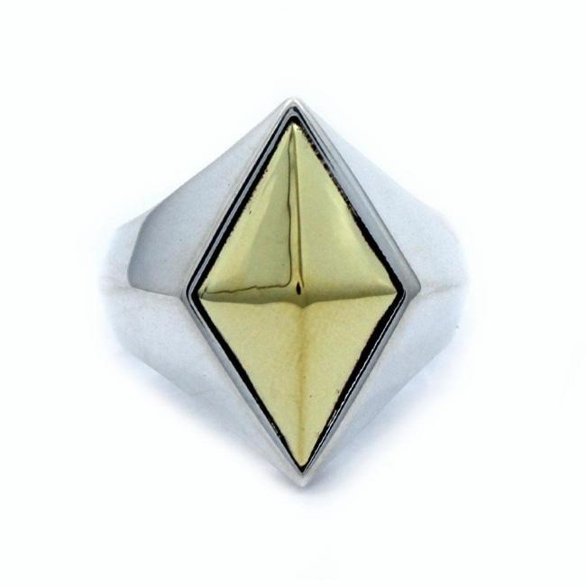 front of the space god ring in 2 tone from the han cholo fantasy collection