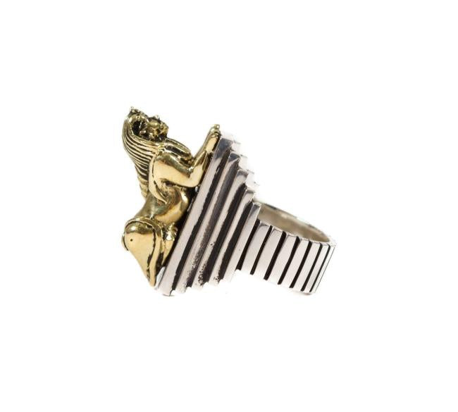 Sphynx Ring, egyptian ring, egyptian jewelry, han cholo ring, han cholo jewelry, sphynx jewelry