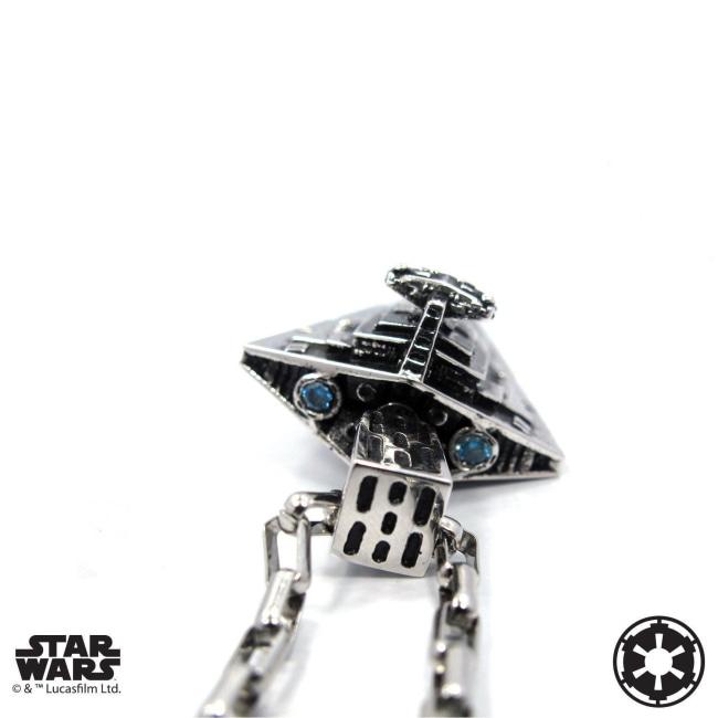 back of the Star Destroyer Pendant from the han cholo star wars collection
