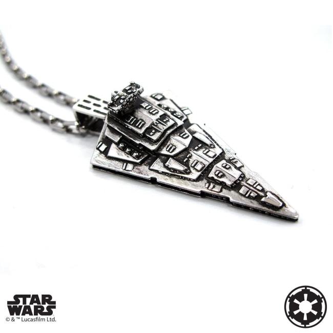 right angle of the Star Destroyer Pendant from the han cholo star wars collection