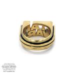 back of the Star Wars Logo Ring in gold from the star wars collection