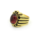 Sun God Ring, God Ring, King Ring, Garnet Ring, Mens Ring, Han Cholo Ring, Red stone ring