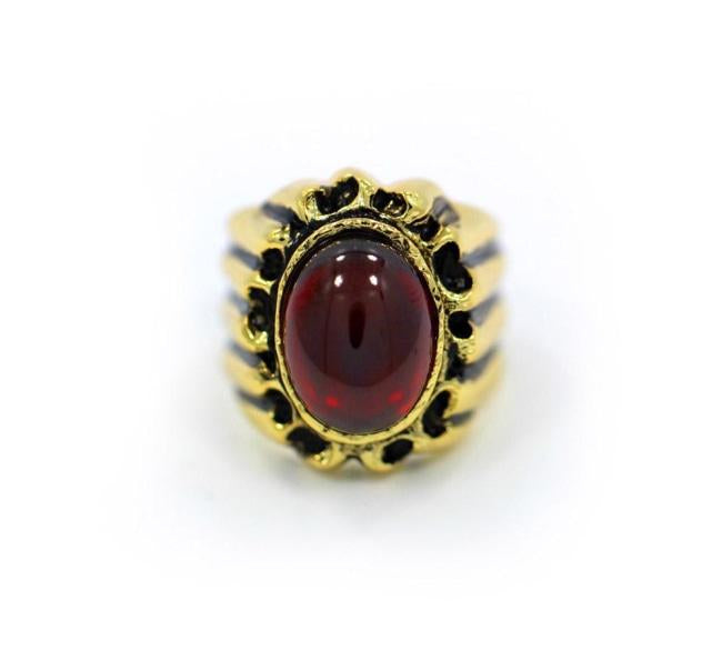 Sun God Ring, God Ring, King Ring, Garnet Ring, Mens Ring, Han Cholo Ring, Red stone ring