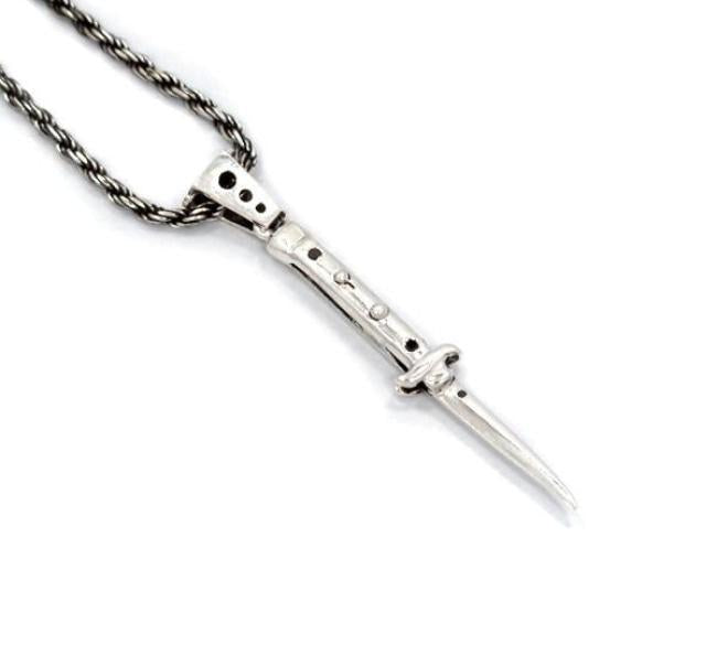 Switchblade Pendant Sterling .925 Pm Necklaces