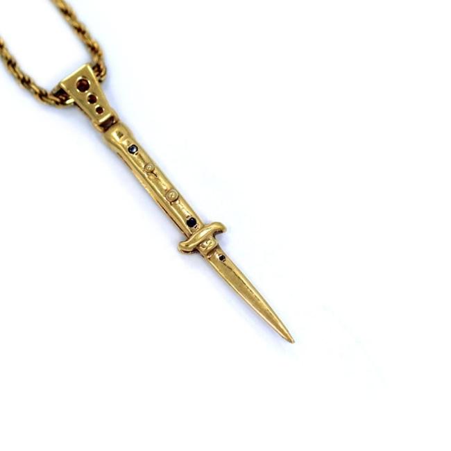 Switchblade Pendant Vermeil Pm Necklaces