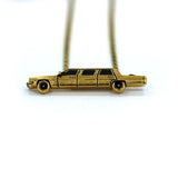 up close detail of The High Life Pendant in gold form the han cholo cruising collection