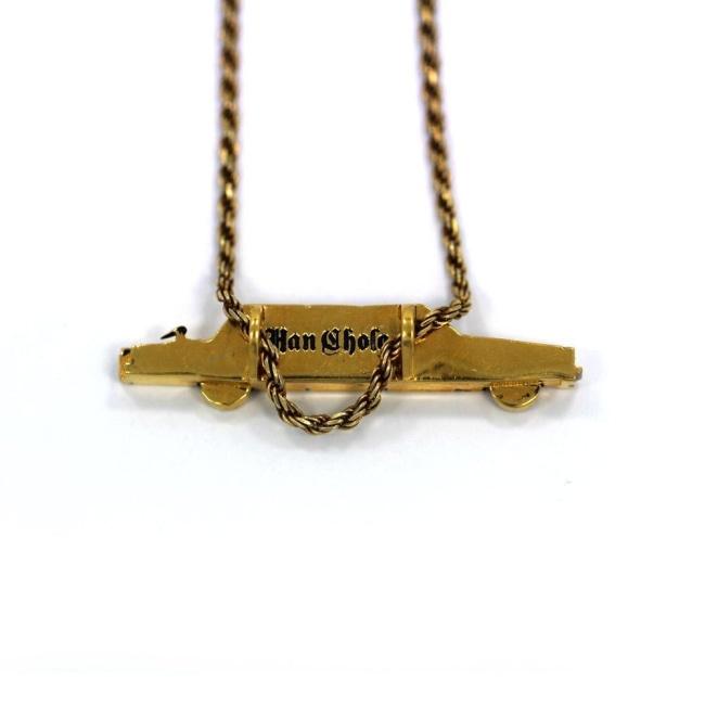 back of The High Life Pendant in gold form the han cholo cruising collection