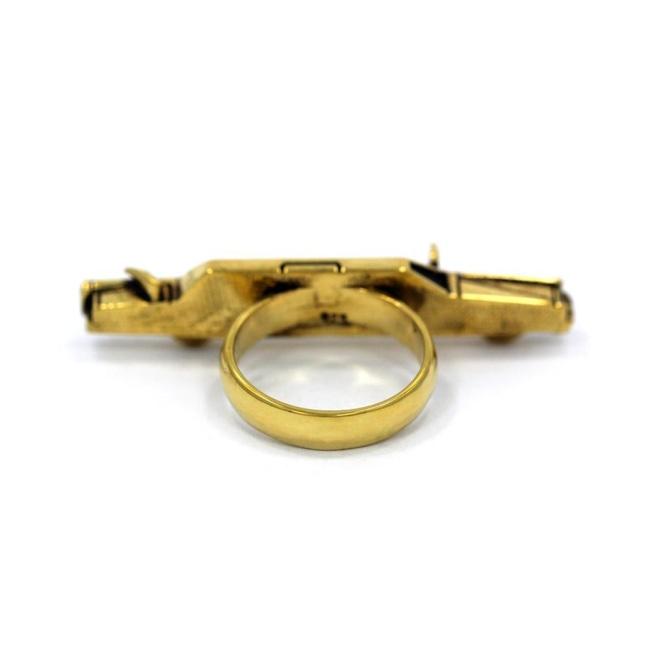 back of The High Life Ring in gold form the han cholo cruising collection