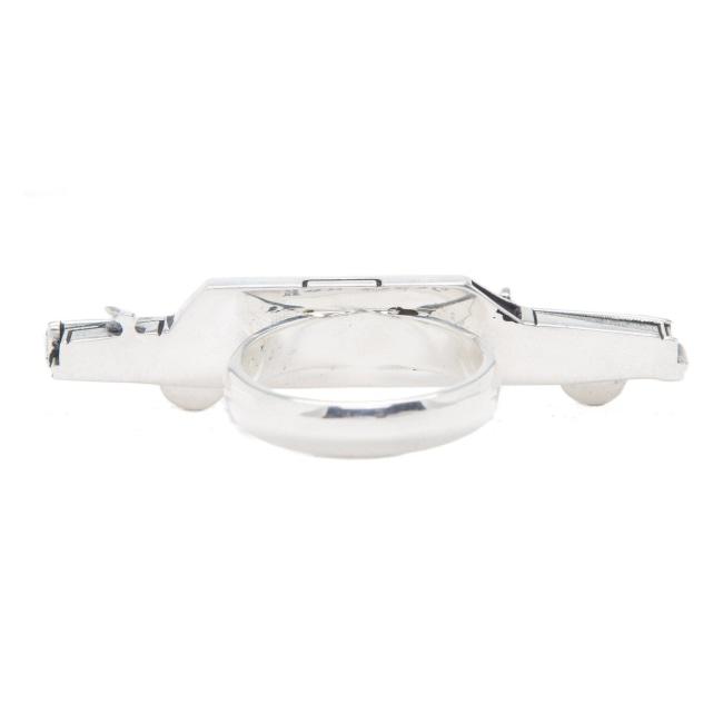 back of The High Life Ring in silver form the han cholo cruising collection