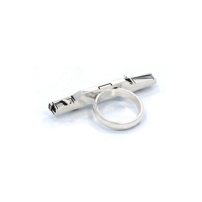 back angle of The High Life Ring in silver form the han cholo cruising collection