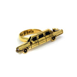 right angle of The High Life Ring in gold form the han cholo cruising collection