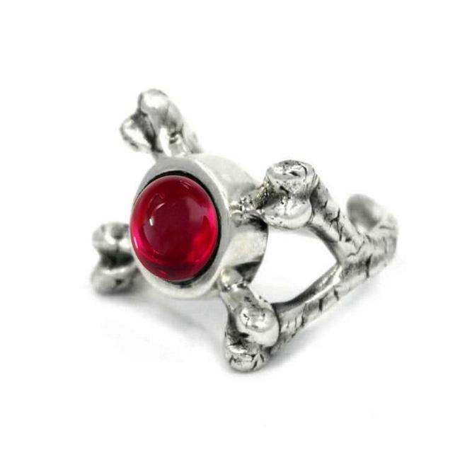 left side of the Skeletor armor Ring from the masters of the universe jewelry collection
