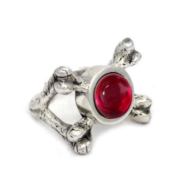 right side of the Skeletor armor Ring from the masters of the universe jewelry collection