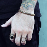 Unchained Ring, chain ring, stone ring, van halen ring, han cholo ring, han cholo jewelry, onyx ring