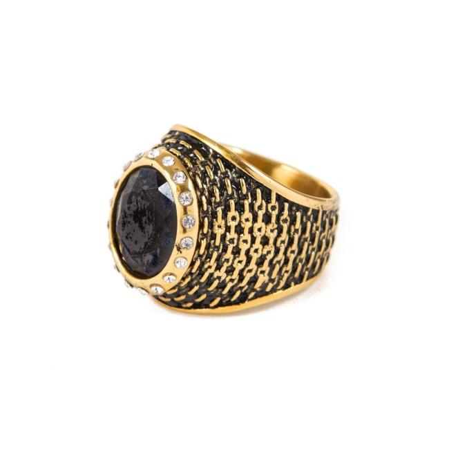 Unchained Ring, chain ring, stone ring, van halen ring, han cholo ring, han cholo jewelry, onyx ring