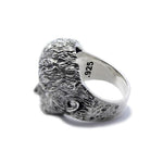 3/4 back view of the Wolfman Ring from the universal monsters jewelry collection