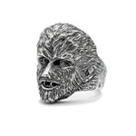 3/4 angle shot of the Wolfman Ring from the universal monsters jewelry collection
