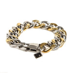 Thick 2-Tone Chain Gold/silver Ss Bracelets