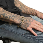 Thick 2-Tone Chain Ss Bracelets