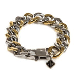 Thick 2-Tone Chain Ss Bracelets