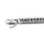 close up of silver mens chain, stainless steel chain for men