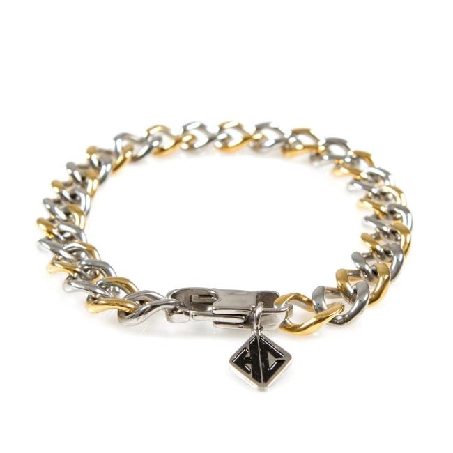 Thin 2-Tone Chain bracelet, chain bracelet, bracelet, mens bracelet, gold and silver bracelet