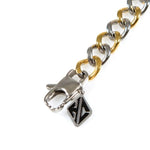 Thin 2-Tone Chain bracelet, chain bracelet, bracelet, mens bracelet, gold and silver bracelet