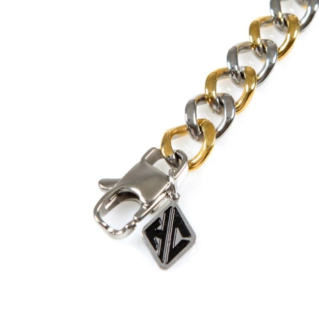 Thin 2-Tone Chain bracelet, chain bracelet, bracelet, mens bracelet, gold and silver bracelet
