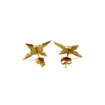 throwing stars, throwing star earrings, Japanese earrings, ninja earrings 