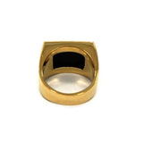 back of the Turntable Ring in gold from the han cholo jewelry collection