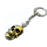 Two Tone Skull Keychain