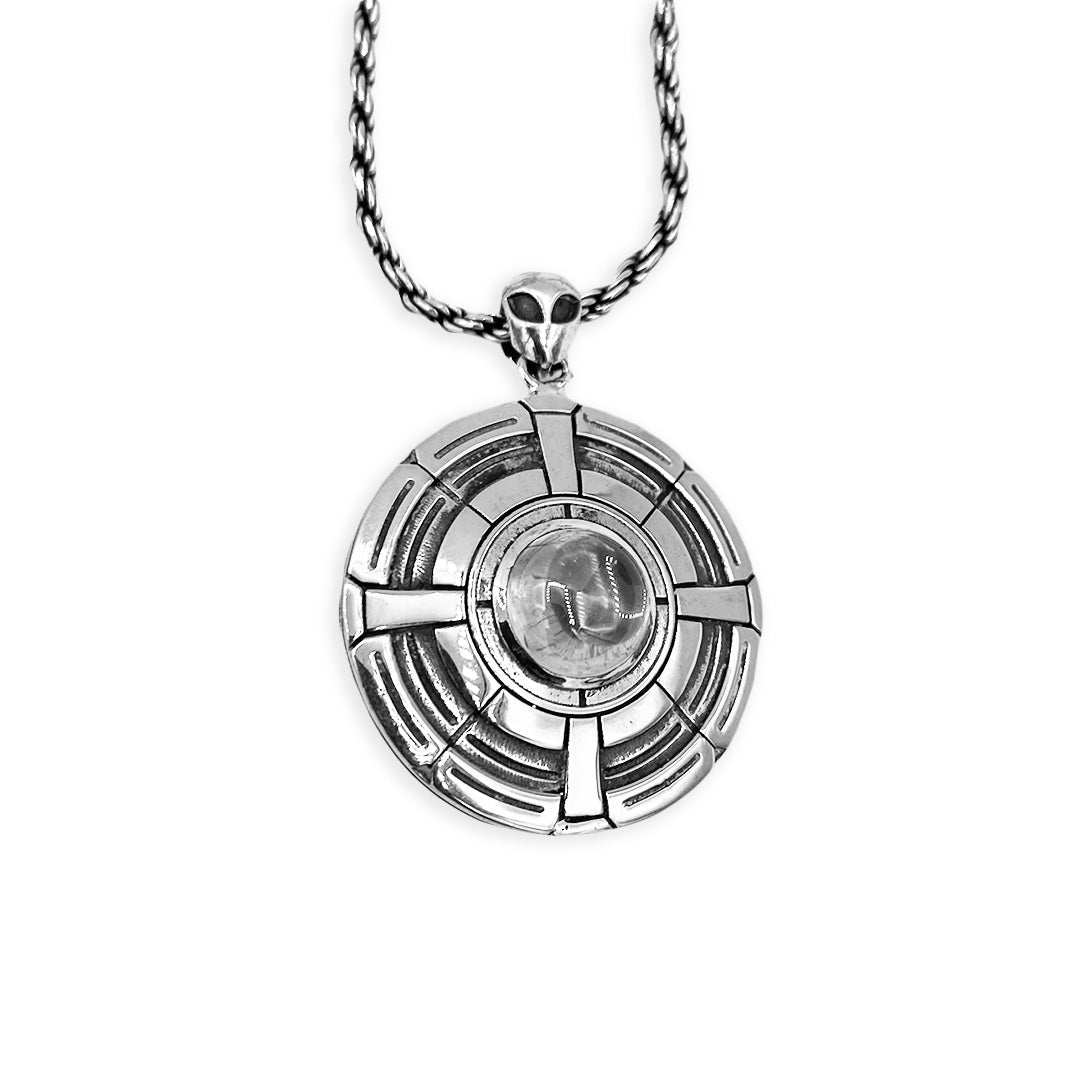 ufo mothership pendant, ufo necklace, ufo jewelry alien jewelry