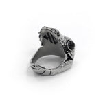 left angle of the Venom Ring silver from the han cholo fantasy collection