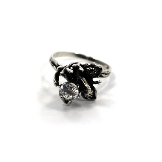 Weeping Willow Ring, Flower Ring, Stone Flower Ring, Flower Jewelry, willow ring, willow jewelry
