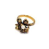 Weeping Willow Ring, Flower Ring, Stone Flower Ring, Flower Jewelry, willow ring, willow jewelry