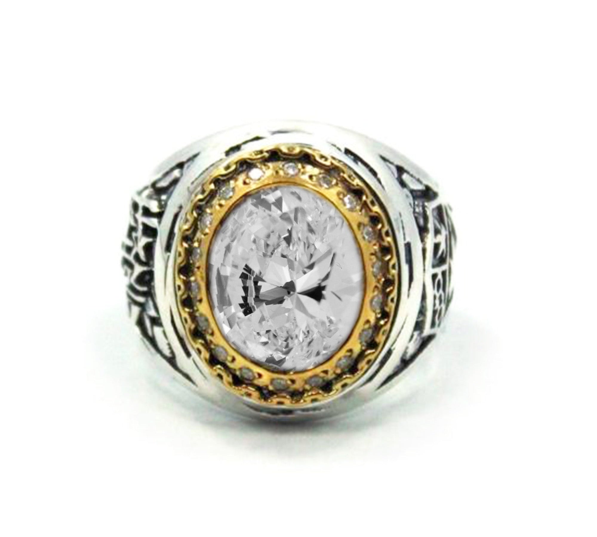 His No Class Ring pm rings Precious Metals 2-Tone 9 White