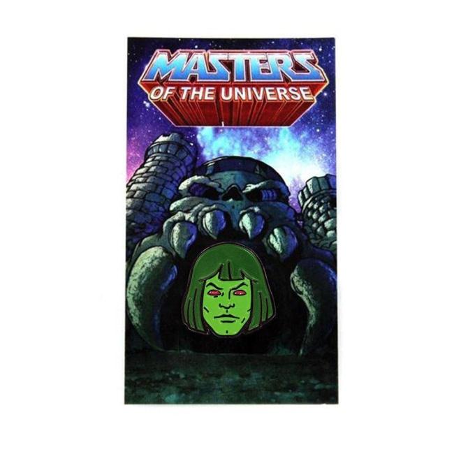 front of the Zombie horde He-Man enamel pin on a masters of the universe pin card